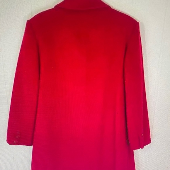 Liz Claiborne Vibrant Red Trench Coat - Picture 12 of 16